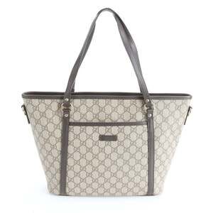 GUCCI Brown Leather Tote Bag